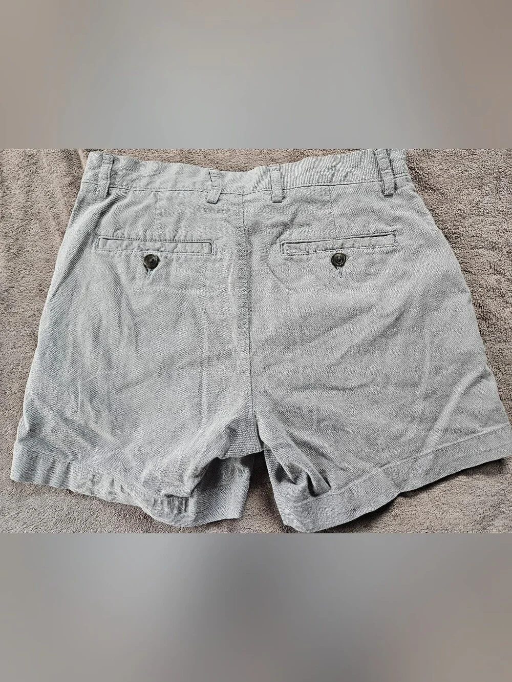 Goodthreads Gray Cotton Chino Shorts | Classic Casual Flat Front